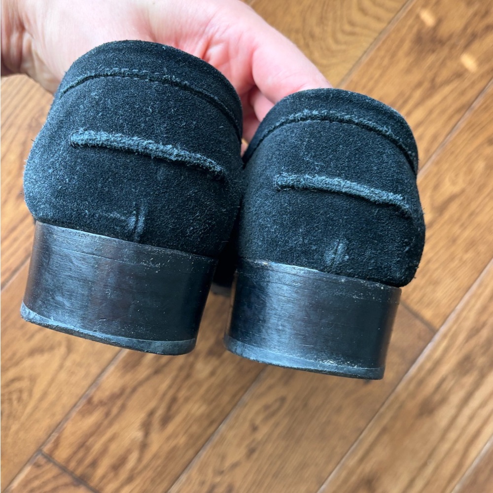 Black Suede Loafers with Metal Bit - Picture 9 of 15